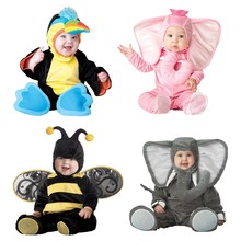 Baby Christmas Halloween Cosplay Costume Parrot bee  elephant  Jumpsuit Boys Girls Clothes Set Kids Outfits 2024 - buy cheap