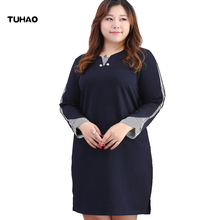 Tuhao-vestido feminino para escritório, listrado, tamanhos pequeno, divisão, elegante, modelo ms50 2024 - compre barato