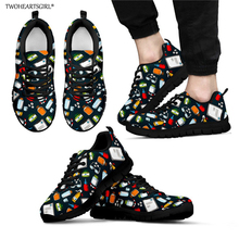 Twoheartsgirl Women Mesh Sneakers Pharmacist Prints Teenager Girls Trainer Shoes Comfortable Female Breathable Walking Flats 2024 - buy cheap