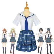 Hachigatsu-traje de uniforme escolar de marinero, sin Cenicienta, Tops, traje, disfraz de Anime 2024 - compra barato