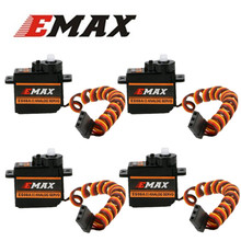 4 x EMAX Original ES08A II 8,5g Мини-пластиковая шестерня, Аналоговый сервопривод для радиоуправляемой модели, скидка 30% 2024 - купить недорого