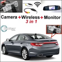 Câmera traseira especial 3 em 1 + receptor sem fio + monitor espelho, sistema de estacionamento fácil para hyundai azera hg 2011 ~ 2015 2024 - compre barato