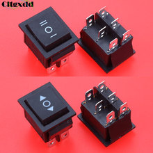 Cltgxdd-interruptor analógico, 1 peça, preto, liga/desliga, 6 posições, sem luzes, 16a, 250v, ac/20a, 125v, ac 2024 - compre barato