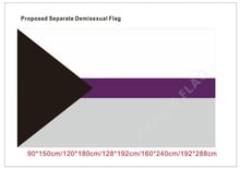 KAFNIK-Bandera Demisexual para eventos, banderas decorativas para el hogar, 90x150cm/128x192cm/192x288cm (2x3 pies/3x5 pies) 2024 - compra barato