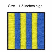 ICS Golf Flag 1.5"high embroidery patch  for high quality  yellow stripes/san lorenzo /shakhtar 2024 - buy cheap