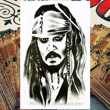 Nu-TATY пиратский король временная татуировка боди-арт, 12*20 см флэш-тату наклейка s, водонепроницаемый поддельные тату-Наклейка на стену 2024 - купить недорого