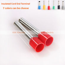 Black/Red pre-insulated copper crimp Terminals For 1.5SQMM #16AWG Wire Insulated Core End Terminal 8mm of Pin Length E1508 2024 - buy cheap
