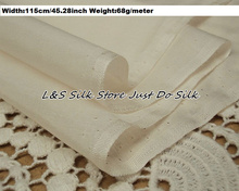 Free shipping silk cotton fabric beige for dress decoration scarf,width114cm 45.28inch weight 68g/m #ZSM012-10 2024 - buy cheap