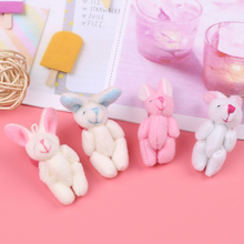 Mini 4CM Joint Rabbit Little Plush Stuffed Toy Decor Plush Toys Dolls For Kids Children Doll Garment & Hair Accessories 2024 - buy cheap