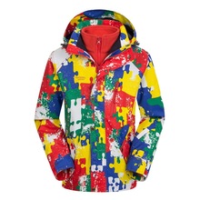 Chaqueta impermeable 3 en 1 para niños, forro polar desmontable, cálido, para deportes al aire libre, senderismo y acampada, Otoño e Invierno 2024 - compra barato