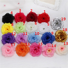 Artificial Rose Flower Heads cloth Decorative Flowers Party Decoration Wedding Wall Flower Bouquet White Artificial Roses 8cm 2024 - buy cheap