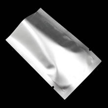 18x26cm 0.08mm/Side Open Top Plastic Heat Seal Silver Vacuum Bag Matte Aluminium Foil Pouch  For Food Tea Snack Storage Package 2024 - buy cheap