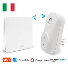 Control de voz Google Home Alexa Echo Smart Life Tuya enchufe WiFi enchufe estándar italiano salida App temporizador y Control remoto 2024 - compra barato