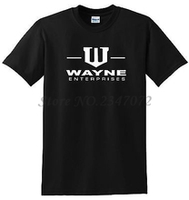 Мужская футболка Wayne Enterprise, летняя брендовая футболка с принтом в виде Бэтмена, Брюса, Wayne, Gotham, европейский размер 2024 - купить недорого
