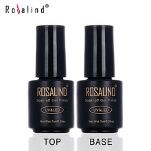 ROSALIND 7ML Set Multi-Use Top Coat & Bace Coat UV LED Gel Nail Polish Nail Art Professional Basic Using Soak-Off Lacquer 2024 - buy cheap