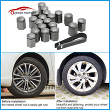 Car Style Set of 20Pcs Gray 17*30mm Car Wheel Nut Bolt Covers Plastic Caps for Vauxhall Cars 2024 - buy cheap