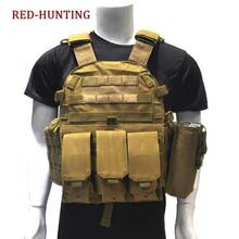 New USMC Airsoft Military Tactical Vest Molle Combat Assault Plate Carrier Tactical Hunting Vest 2024 - buy cheap