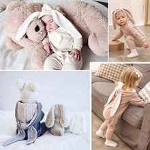Elvesnest Baby Romper Cartoon Bunny Baby Girl Clothes Cotton Long Sleeve Zipper Hoodie Newborn Boys Rompers 1-24 Months 2024 - buy cheap