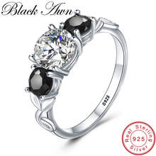 [BLACK AWN] 925 Sterling Silver Finger Ring Classic Wedding Rings for Women Female Bijoux Sterling Silver Jewelry G090 2024 - buy cheap