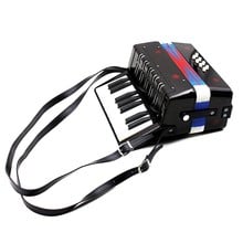 High Quality 17-Key 8 Bass Mini Small Accordion Educational Musical Instrument Rhythm Band Toy for Kids Children Black 2024 - buy cheap