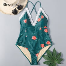 2021 Sexy Swimwear Women One Piece Swimsuit Female Plus Size Lace Up Push Up Bathing Suit Swimming Suit For Women Bodysuit XXL 2024 - buy cheap