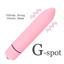 VIBRADOR ELÉCTRICO DE BALA para mujer, estimulador de clítoris con batería AAA, Consolador de punto G, masturbación femenina, Juguetes sexuales para adultos 2024 - compra barato