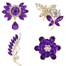 DIEZI-broche de lujo con diamantes de imitación para mujer, joyería coreana, para boda 2024 - compra barato