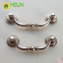 3.75'' 4.25'' Retro Drop Pull Anituqe Silver Drawer Handles Bail Pulls Kitchen Cabinet Pulls Dresser Handles Decor Hardware 2024 - buy cheap