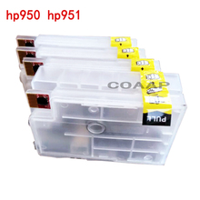 Многоразовый совместимый картридж hp 950 951, 4 шт., пустые картриджи для Officejet Pro 8600 Premium e-AIO Printer-N911 + Перманентный чип 2024 - купить недорого