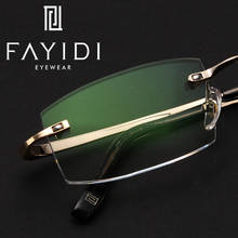 Metal Men Spectacle Frame brand designer transparent clear lens optical prescription glasses frame #F113 2024 - buy cheap