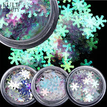 Full Beauty 1 Box Laser Nail Glitter Sequins AB Winter Snow Flake Holographic Paillettes Nail Art Decoration Tool Access CHX1-30 2024 - buy cheap