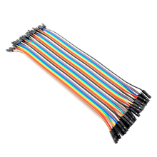 Dupont line 40pcs 20cm female and female jumper wire Dupont cable Color Breadboard Cable 2024 - buy cheap