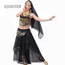 DJGRSTER New Arrival 5pcs/set Belly Dance Costumes Bollywood Costume Indian Dress Sexy Training Dress Or Performance 2024 - buy cheap