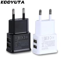 5V 2A EU PLug Wall Charger Universal Mobile Phone Travel Charger For Samsung Xiaomi Huawei Dual USB Wall Charger Adapter FS 2024 - buy cheap