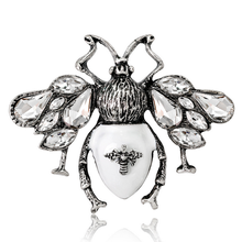 Earofcorn-broches de animales populares, broches de aleación de diamantes de imitación, Retro, para disfraz de abeja 2024 - compra barato