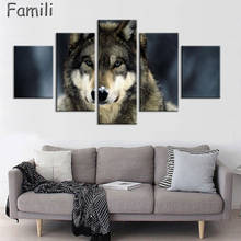 Canvas Print Wall Art Painting Picture Printed Wolves In Snow For Living Room Decoration City Pictures Photo Prints On Canvas 2024 - buy cheap