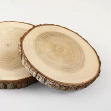 Unpainted Natural Round Blank Wood Slices with Tree Bark Log Discs for DIY Craft Woodburning Christmas Rustic Wedding Ornaments 2024 - buy cheap
