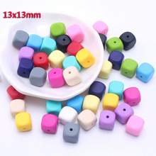 MHS.SUN Multicolor Chewable Square Silicone Beads Food Grade Baby Teething  Jewelry/Toys Accessories Loose Beads 13mm 2024 - buy cheap