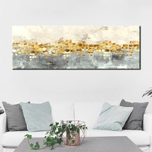 Golden dots Wall art Canvas Prints Abstract Graffiti Art Paintings On The Wall Modern Cuadros Pictures For Living Room Decor 2024 - buy cheap