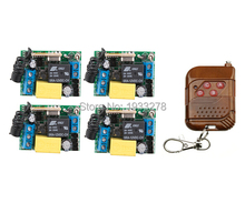 RF interruptor de controle remoto sem fio AC 220 V 10 A 1 canais Transmissor e Receptor de Aprendizagem de código de operação Simples