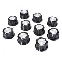 Hot Sale 10PCs Top Rotary Control Turning Knob for Hole 6mm Dia. Shaft Potentiometer New 2024 - buy cheap