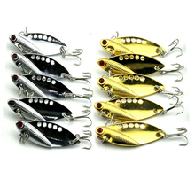 10 pçs vib baits metal spinner manivela isca colher isca de pesca isca 11g/6.5cm de água doce spinnerbait pike isca 2024 - compre barato