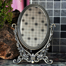 Retro European flip HD double-sided small mirror cute desktop princess makeup mirror vanity mirror LO7271136 2024 - buy cheap