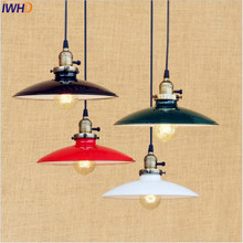 IWHD-lámparas colgantes Retro, luminarias de estilo americano, Vintage, para comedor, iluminación del hogar, Edison 2024 - compra barato