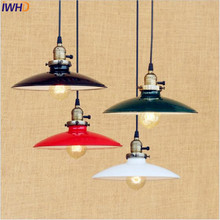 Iwhd-lustre pingente retrô americano, luminária para sala de jantar, iluminação para casa, lâmpada de pendurar, edison, colgante 2024 - compre barato