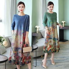 Vestido Retro Vintage para mujer, vestido chino elegante con estampado Floral Ao Dai, vestido de Vietnam TA1663, otoño 2019 2024 - compra barato
