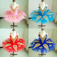 Ruby Diamond Pancake Swan Lake Ballet Bailarina Kids Stage Performance Costume Dance Dress For Girls Ballet Dress Tutu Children 2024 - buy cheap