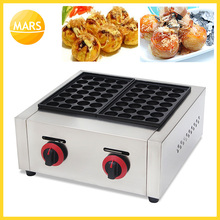 Takoyaki-máquina para hacer bolas de pulpo, Gas GLP de doble placa de acero inoxidable, Janés, parrilla, equipo de cocina 2024 - compra barato