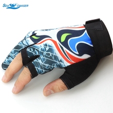 Guantes de Pesca profesionales de 3 dedos, antideslizantes, duraderos, anticortes, para Pesca, deporte, viajes, caza, Camping, equipo de aparejos de ciclismo 2024 - compra barato