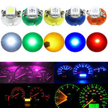 10x Auto 12V B8.4 LED Car T5 B8.4d LED 5050 Gauge Speedo Bulb Dashboard Instrument Dash Side Light Source Interior Lighting 2024 - buy cheap